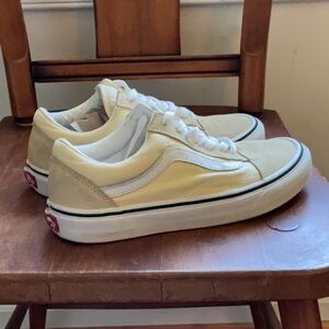 Vans Cream and White Sneakers